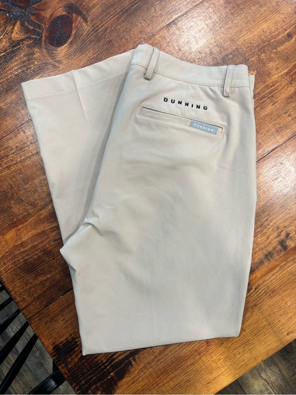 Dunning Sand/Tan Stretch Chino Pants for Men - Picture 3 of 3
